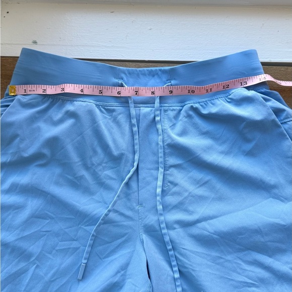 Lululemon women’s high rise Wunder Train Unlined Sky Blue Shorts Small - Picture 8 of 8
